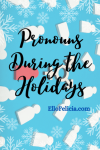 pronouns holidays pin