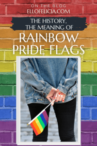 rainbow pride flag pin