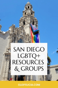 San Diego LGBTQ+ Resources Pin